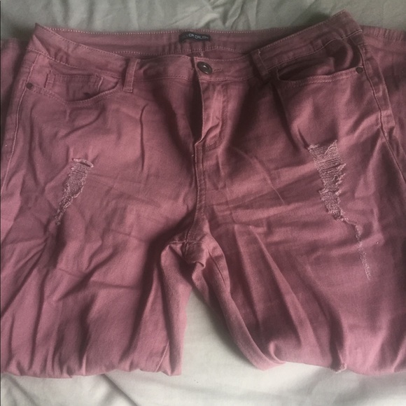 Ladies silver crush ankle pants - Picture 1 of 4